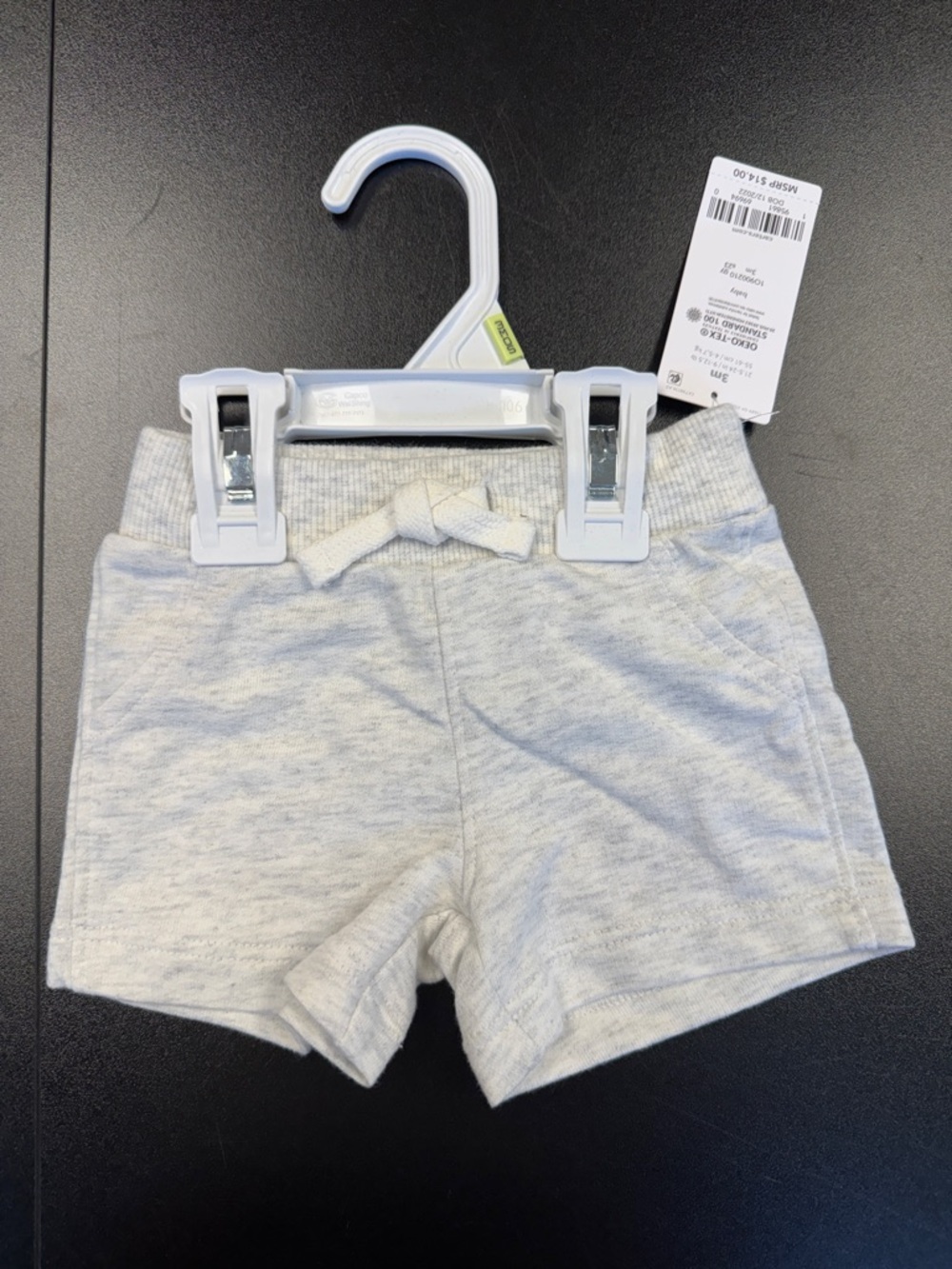 Carter's Light Gray Heather Knit‎ Baby/Toddler Shorts